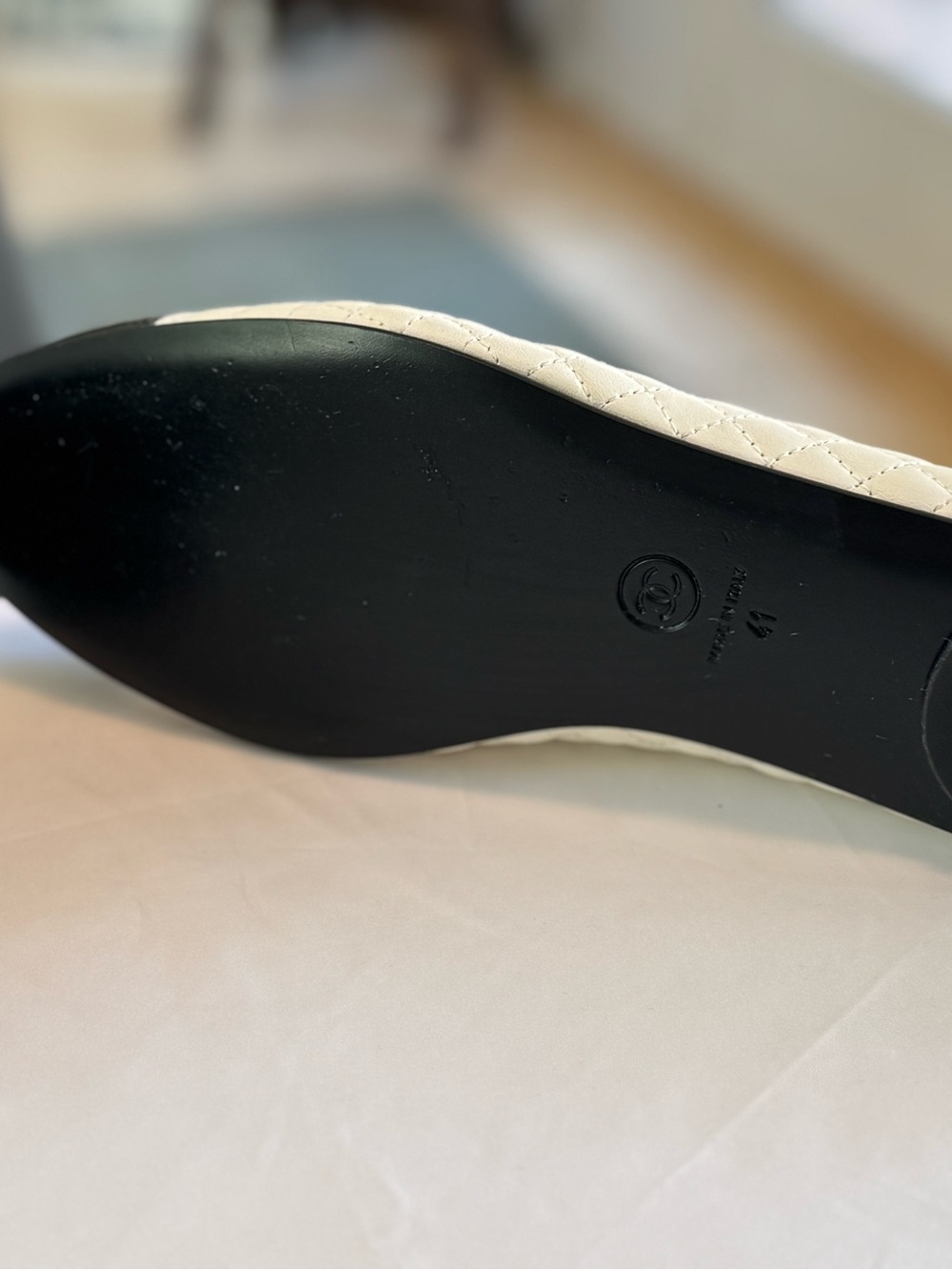 CHANEL Lambskin Quilted Mary Jane Flats size 41 - Picture 9 of 15